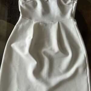 New Era Strapless White Dress